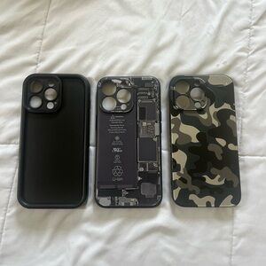 Black iPhone 13 Pro cases BUNDLE